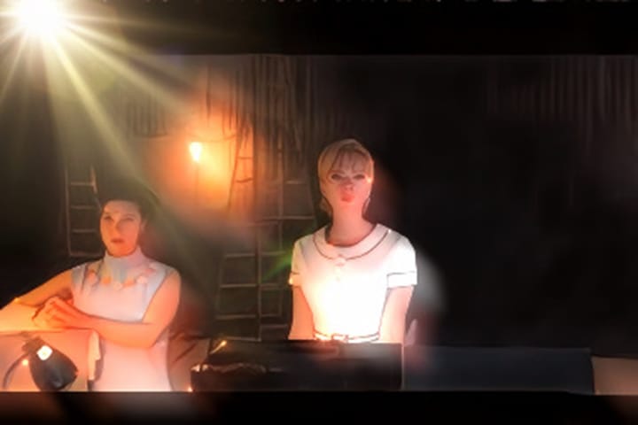 A scene from the movie "Fly Me to the Moon"