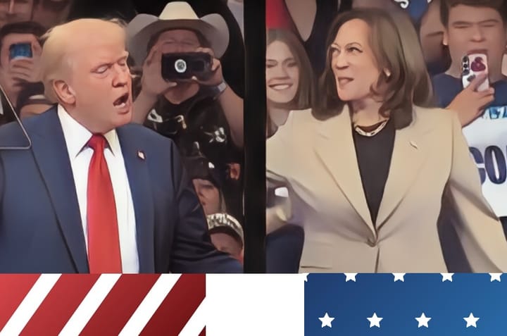 Harris and Trump