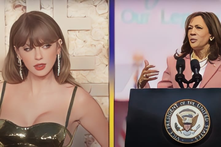 Taylor Swift and Vice President Harris