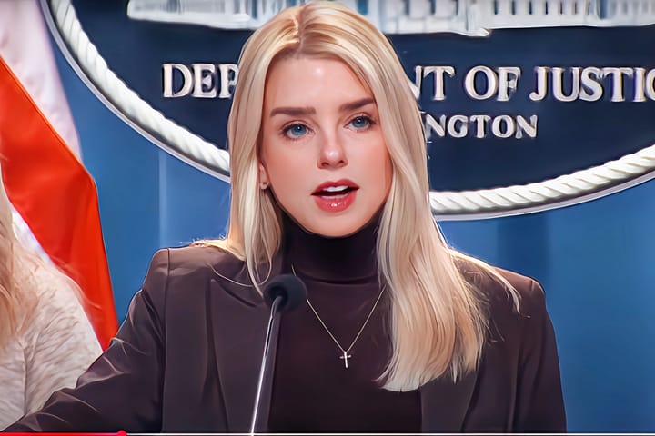 パム・ボンディ司法長官は法でトランプ大統領を守り、アメリカを再び安全にする